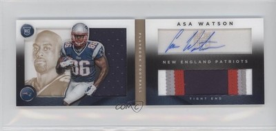 2014 Playbook Booklets Signatures Gold 58/99 Asa Watson #171 Rookie Auto RC 0f8