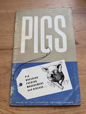 Vintage Agricultural Booklet - Pig Breeding Feeding Management & Disease