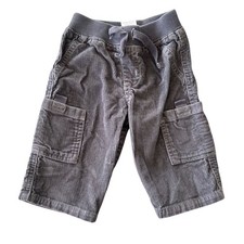 Gymboree Baby Boys Gray Corduroy Cargo Pants 3-6 Months