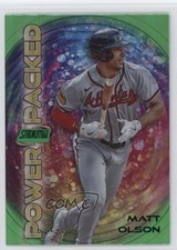 2024 Topps Stadium Club Power Packed Green 37/50 Matt Olson #PP-10 o7m