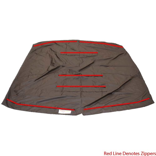 Premier Pontoon Boat Bimini Cover 45498-18 | W/Boot 109 x 125 1/4 Inch - Picture 2 of 5
