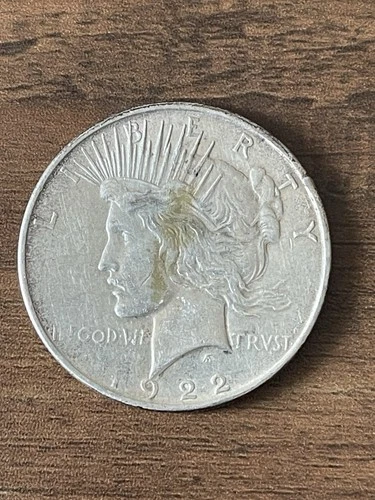 1922-D Peace Silver Dollar Rotated Die AU