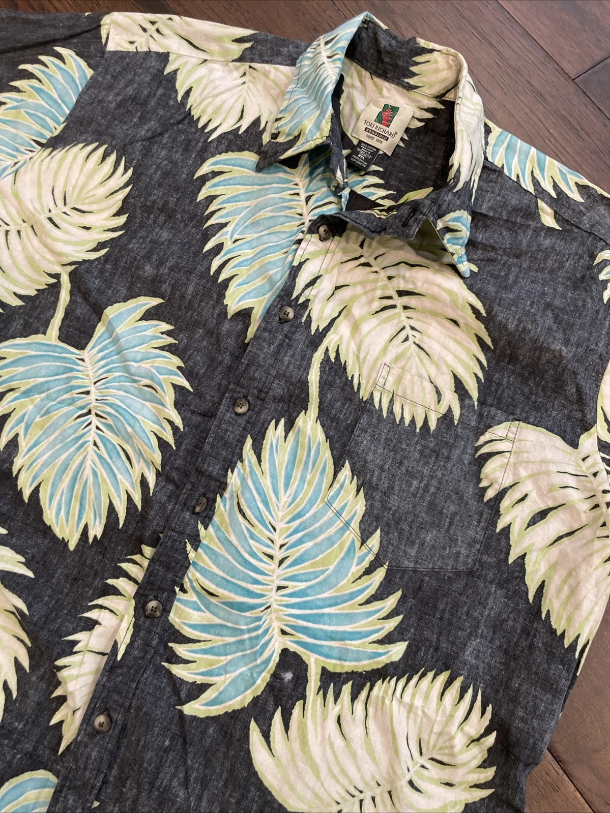 Tori Richard Men’s 2XL Hawaiian Button Up Shirt Honolulu Aloha Cotton Lawn