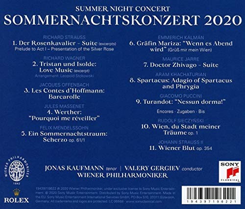 Sommernachtskonzert 2020 / Summer Night Concert 2020 [Audio CD]