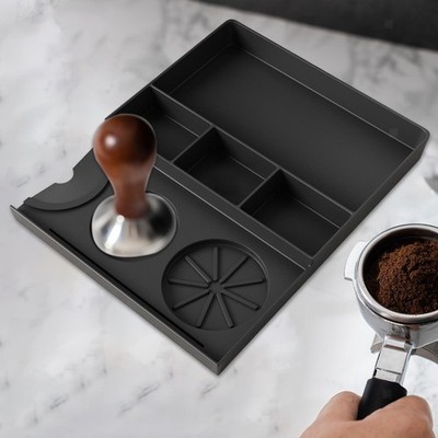 Espresso Tamping Mat Tool Aufbewahrungsbox  Zubehör für Cafe  Multifunktional