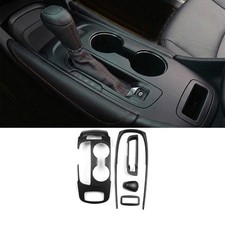 Cubierta de panel de cambio de marchas negro mate para consola central Chevy Malibu 2016-25