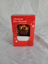Zorza Handmade Glass Ornament From Poland Set Of 2