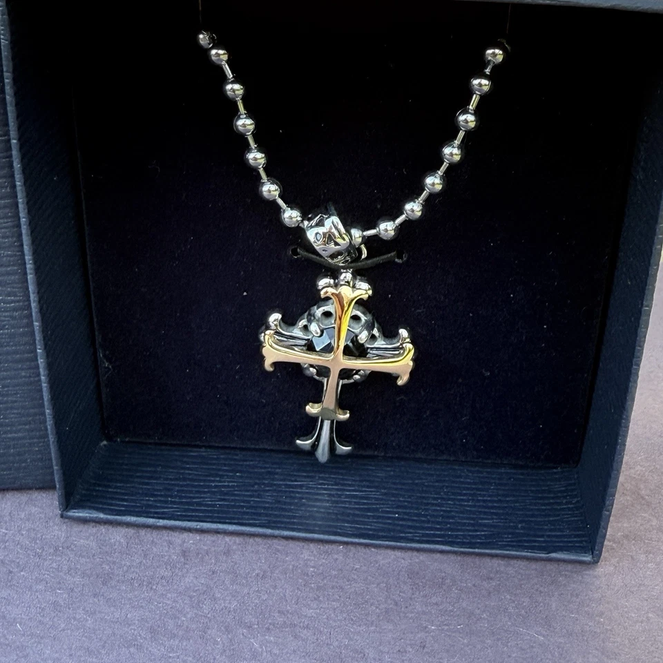 Stauer Onyx Celta Cruz y Cadena Fe Jesucristo NUEVO EN CAJA Foto 4 de 4