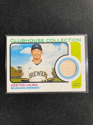 2022 Topps Heritage KESTON HIURA Clubhouse Collection Game-Used Relic