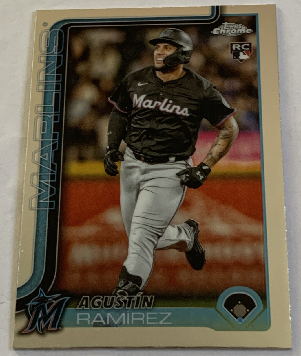 2025 Topps Chrome Update Rookie Agustin Ramirez Miami Marlins USC200