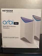 NETGEAR SRK60100NAS Orbi Pro AC3000 Tri Band Whole Home Wi-Fi System -2 Pieces -