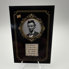 Pieces of the Past 2024 Abraham Lincoln Authentic Relic Card R-AL