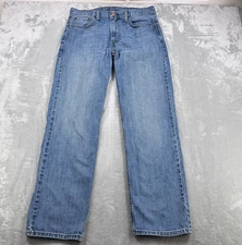 Levis 569 Loose Straight Leg Jeans Men's 32x34 (32x32) Blue Light Denim