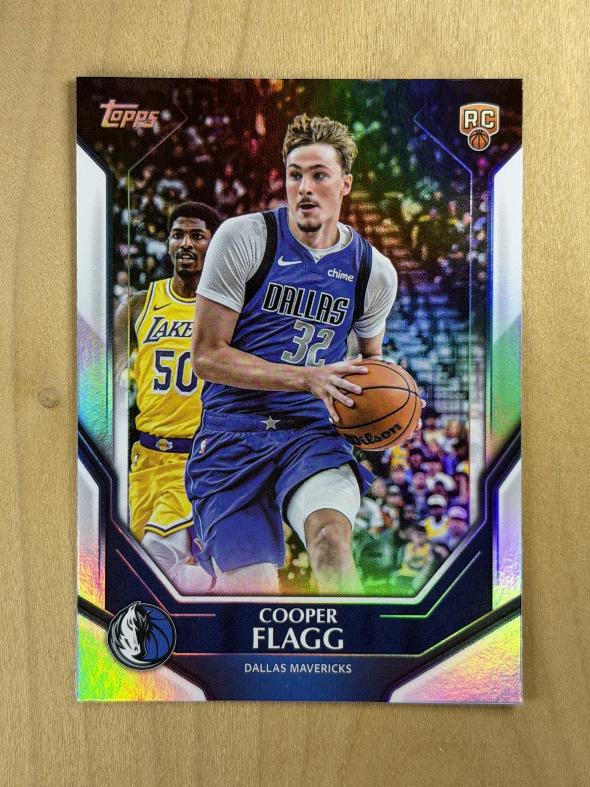 2025-26 Topps Collectors Kit NBA-6 Cooper Flagg Rookie Refractor Mavericks SP 12