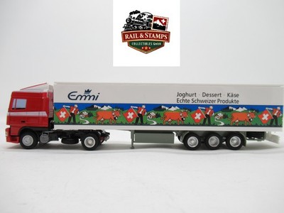 AWM Spezial LKW Modell DAF 95 XF Blättler mit EMMI Auflieger H0 1/87 in OVP