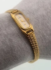Frankishtin Concord Dial Quartz Gold Tone Tank Ladies Watch Bracelet