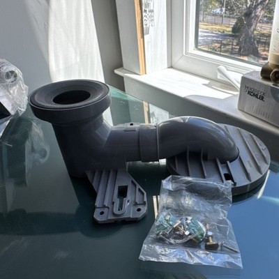 TOTO TSU03W.12R Modular Rough-In 12 inch Plastic Gray Toilet Part w/ Hardware