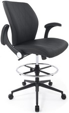 Ergonomic Adjustable Drafting Chair Extra Tall Office Stool for Standing