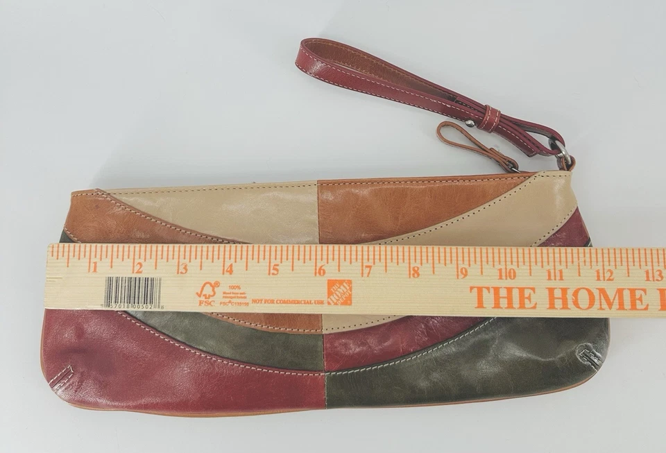 Cartera sin asas Kenneth Cole Reaction - Retazos marrón borgoña nueva con etiquetas Foto 3 de 4