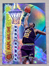 Karl Malone ☢️ 1995 Topps Stadium Club - Power Zone - Jazz