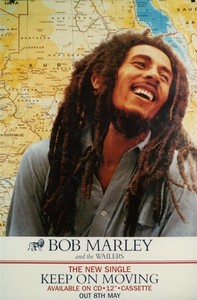 Bob Marley : Keep on Moving : Original 1995 rare English promo poster
