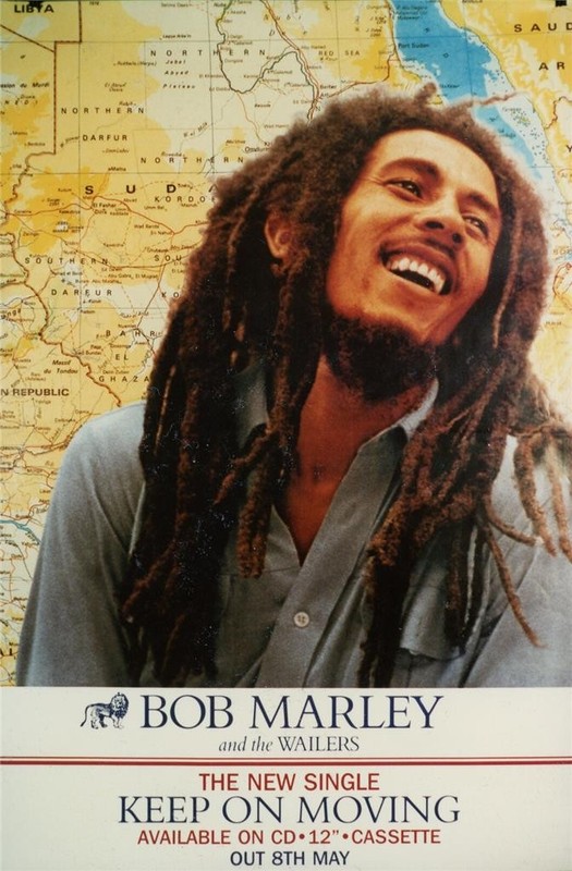 Bob Marley : Keep on Moving : Original 1995 rare English promo poster