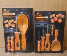 Halloween Pumpkin Carving Kit Stencils Tools Scoops Crafting Seasonal New Season