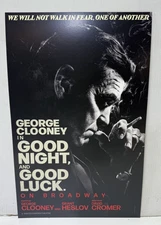 Good Night, and Good Luck WINDOW CARD NEW!!! George Clooney ORIGINAL MERCHANDISE