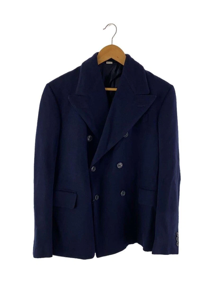 GUCCI altro cappotto 48 lana navy 636339
