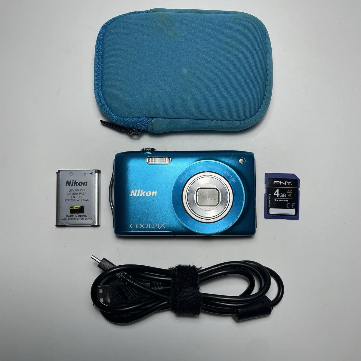 Appareil photo numérique compact NIKON CoolPix S32 bleu Pas Cher