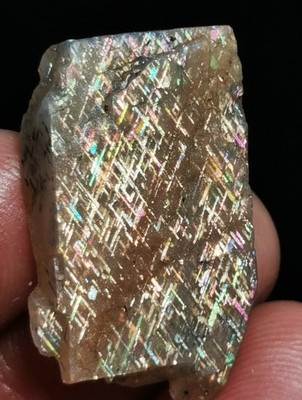 Raw Natural Golden Rainbow Lattice Sunstone Reiki Stone Healing