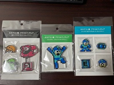 Mega Man Acrylic Figure Set Capcom Exhibition Unopened 3 pcs