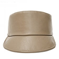 Casquette Plate Femme En Similicuir Ajustable Et Imperméable Pour Extérieur