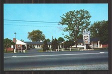 Unused Blue Spruce Motor Court West Chester PA Vtg Chrome Postcard