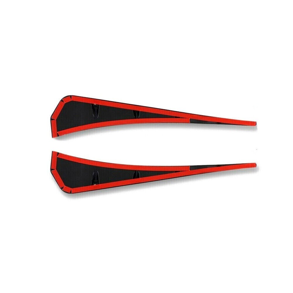 Sport Black Soft TPU Side Fender Air Vents Wing Cover Trim Car Accessories