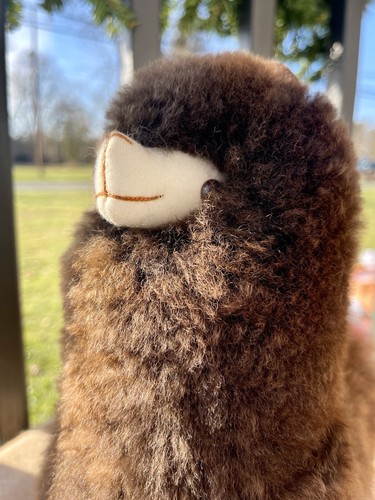 Handgefertigtes Luxus Baby Alpaka Plüschtier - Bild 5 von 5