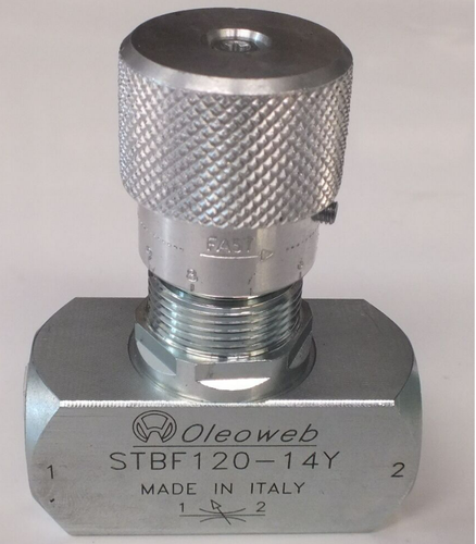 Hydraulic Flow Control 1/4” BSP 15 Lpm 400BAR 6000PSI ITALIAN MADE - Picture 5 of 8