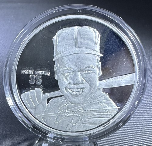 Frank Thomas Highland Mint 1.5 Troy Oz Fine Silver Elite Medallion #0405 of 2500 - Picture 4 of 4