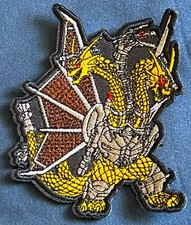 GODZILLA Monsterverse 4" MECHA KING GHIDORAH Embroidered figure PATCH action