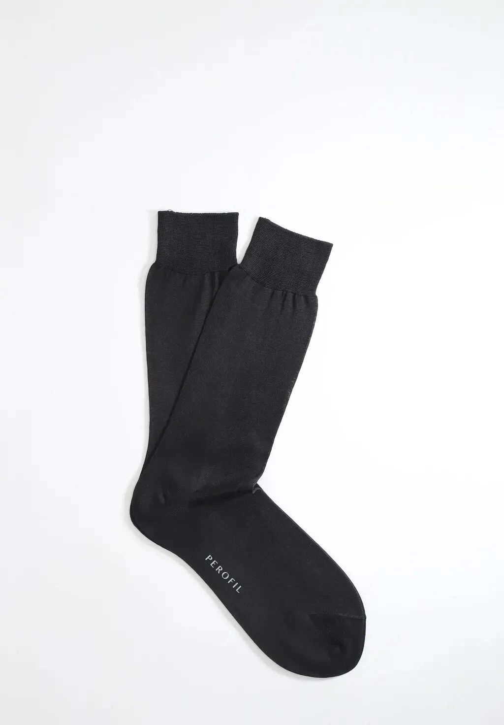 6 Pack Perofil double mercerized cotton short sock elastic hem linked toe