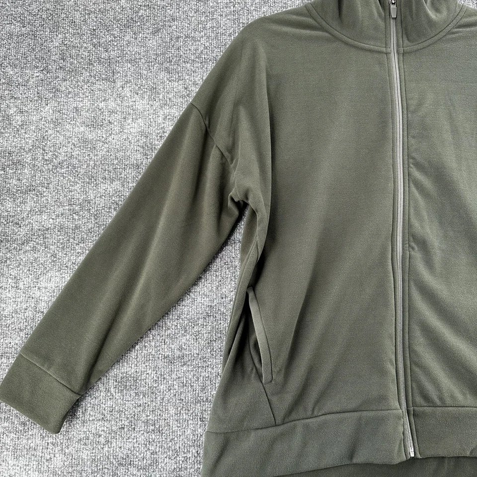 Mondetta Jacket Womens Extra Large Burnt Olive Cozy Fleece Full Zip Pockets - Image 4 of 4