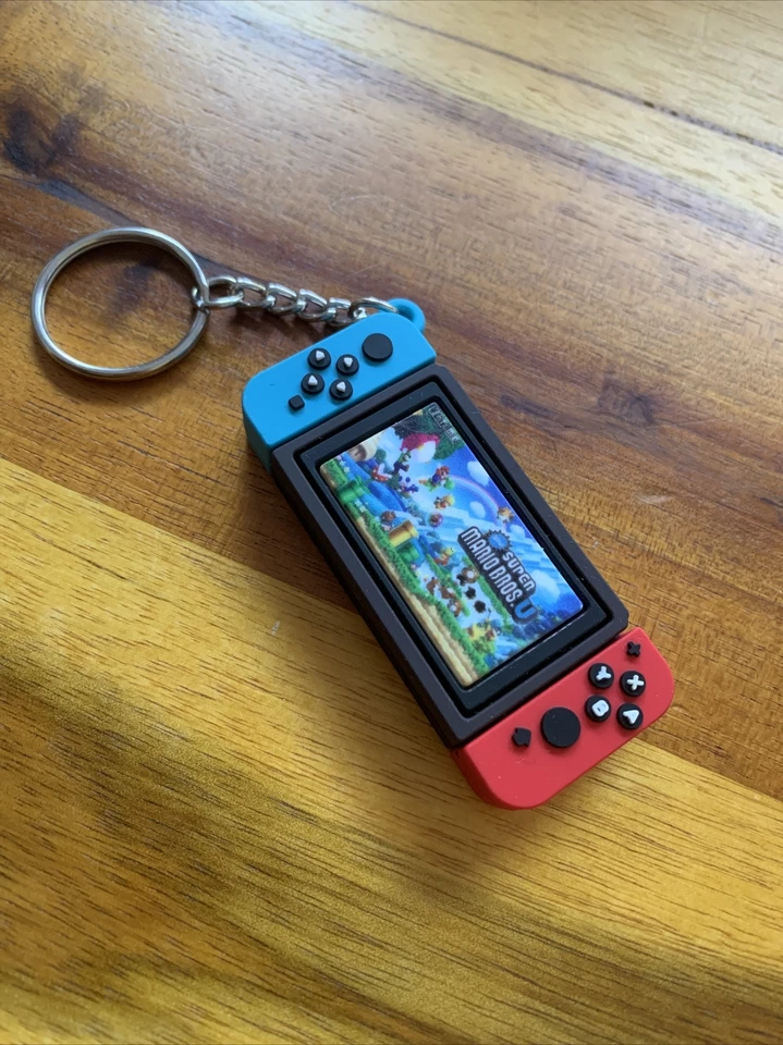🍀 Portachiavi Gaming Switch Forma New Super Mario Bros Nintendo Portachiavi