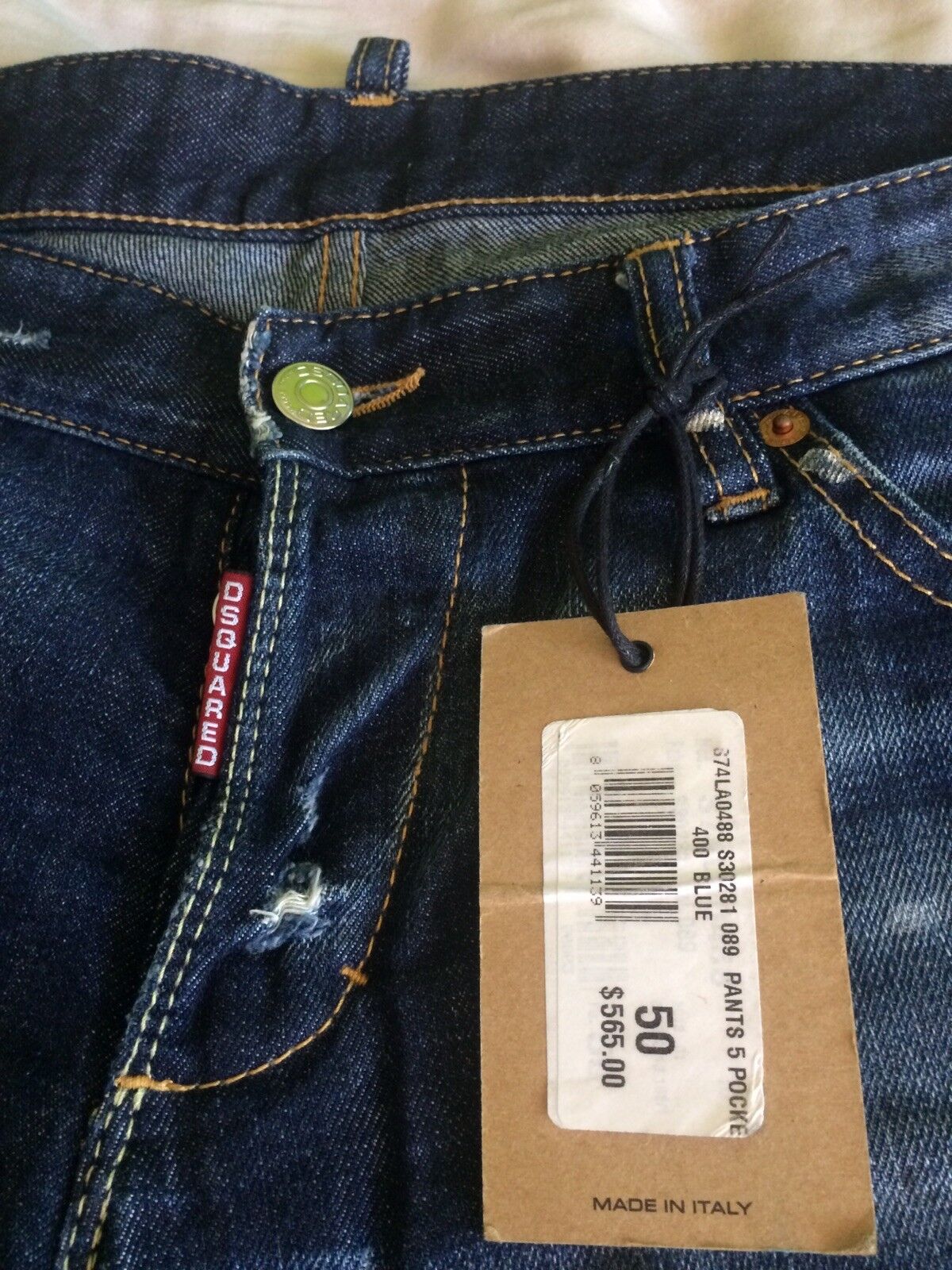 Authentic brand new with tags Dsquared Jeans size : 34 US