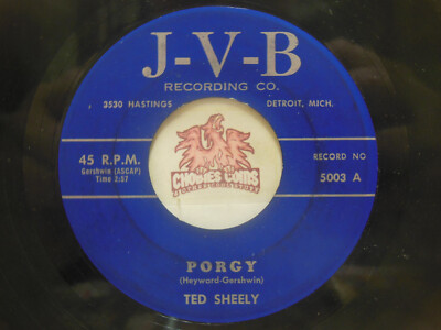 Ted Sheely   Porgy / Eagle Shuffle, 45 RPM VG (6Q)