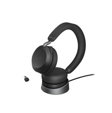 Jabra Evolve2 75 UC USB-C Bluetooth Wireless Stereo Headset with Charging Stand