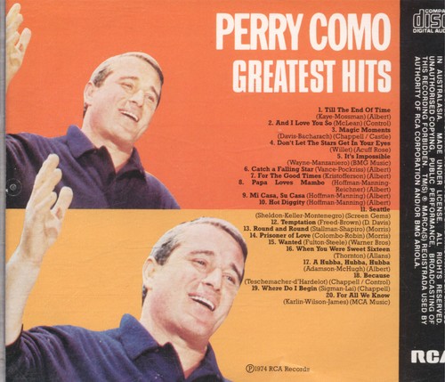 Perry Como - Greatest Hits 1943-1953 Cd1 CD - Picture 2 of 2