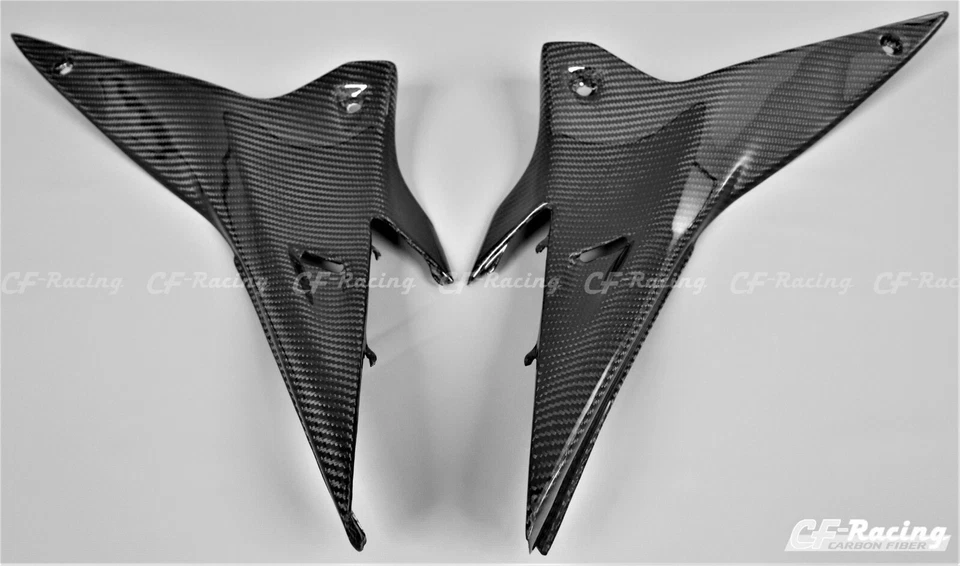 Paneles laterales de fibra de carbono debajo del asiento para Aprilia (RSV4 09-20) (Tuono V4 11-20) Foto 3 de 4