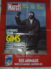 GIMS / AFFICHE PARIS MATCH (grande taille) 60 CM X 80 CM (2020)