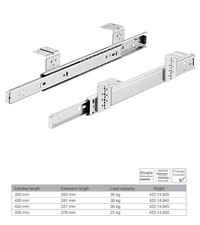 Keyboard Shelf Runners Accuride Ball Bearing Single Extension DZ 2109 of Hafele
