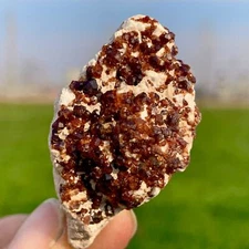 24g Natural Dark Red Garnet QuartzCrystal Rough Mineral Specimen